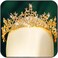 Yean Adult Tiaras and Crowns Gold Wedding Princess Queen Crown Baroque Vintage Rhinestone Tiara Hair Accessories for Women and Men