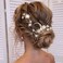 Unicra Star Moon Bride Wedding Hair Pins Crystal Bridal Hair Pieces Rhinestone Goddess Hair Accessories for Women and Girls (Pack of 5) (Gold)