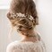 Unicra Bride Wedding Flower Hair Pins Bridal Pearl Hair Piece Crystal Hair Accessories for Women and Girls (Pack of 3) (A-Silver)