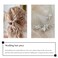 Unicra Bride Wedding Flower Hair Pins Bridal Pearl Hair Piece Crystal Hair Accessories for Women and Girls (Pack of 3) (A-Silver)