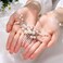 Unicra Bride Pearl Wedding Hair Comb Silver Bridal Side Comb Crystal Hair Accessorie for Women and Girls (Silver)