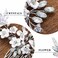 Unicra Silver Bride Wedding Hair Comb Flower Bridal Headpiece Sparkly Rhinestone Hair Accessories Crystal Hair Piece Jewelry for Women and Girls