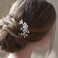 Unicra Crystal Bride Wedding Hair Comb Silver Bridal Headpiece Rhinestone Hair Accessories for Women and Girls (A-Silver)