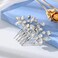 Unicra Crystal Bride Wedding Hair Comb Silver Bridal Headpiece Rhinestone Hair Accessories for Women and Girls (A-Silver)