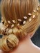 Unicra Wedding Leaves Hair Vine Bridal leaf Headpiece Gold Headbands Hair Accessories for Women and Girls(15.7 Inches) (Gold)