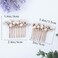 Asooll Gold Wedding Pearl Hair Comb Bride Crystal Headpiece Bridal Rhinestone Hair Clip Hair Accessories for Women and Girls (Set of 2) (C-Rose Gold)