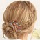 Casdre Rhinestone Bride Wedding Hair Comb Silver Crystal Bridal Hair Piece Side Comb Beach Wedding Hair Accessories for Women and Girls