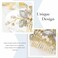 Casdre Crystal Bride Wedding Hair Comb Pearl Bridal Hair Piece Hair Accessories for Women and Girls (B Gold)