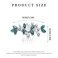 Catery Rhinestone Bride Wedding Hair Comb Green Caystal Side Comb Bridal Hair Piece Headpiece Bridesmaid Head Jewelry Hair Accessories for Women and Girls (Green)