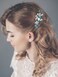Catery Rhinestone Bride Wedding Hair Comb Green Caystal Side Comb Bridal Hair Piece Headpiece Bridesmaid Head Jewelry Hair Accessories for Women and Girls (Green)