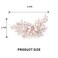 Catery Crystal Bridal Hair Comb Rose Gold Rhinestones Hairpiece Flower Wedding Clips Accessoires for Brides and Women(Rose Gold)