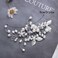 Gorais Bride Wedding Hair Vine Pearl Bridal Headpieces Leaf Hair Accessories for Women and Girls