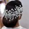 Wedding Headpiece for Bride, Rhinestone Bridal Headband, Bridal Hair Accessories with Alloy Leaf