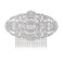 EVER FAITH 1920s Wedding Hair Accessories Austrian Crystal Bridal Art Deco Vintage Headpiece Side Comb for Women Bride Clear Silver-Tone