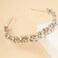 Kercisbeauty Handmade Silver Rhinestones Hair Crown Wedding Bridal Hiar Tiaras Women Headband for Special Occasion Vintage Crystal Hair Jewelry (Silver)