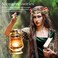MEMOVAN Handmade Mushroom Crown Headband Woodland Headpiece Christmas Hair Wreath with Pine Berries Fairy Flower Floral Halo Headband Winter Holiday Tiara for Women Girl Holiday Decoration