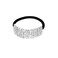5Pcs Chic Rhinestone Hair Bands Elastic Crystal Hair Ties Hairband Women Ponytail Holders Scrunchies Hair Accessories Silver
