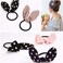 12 Pcs Rabbit Ears Bow Hair Bands Scrunchies Chiffon Bow Hair Elastic Hair Ties Bands Ropes Ponytail Holder for Women Girls