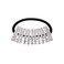2pcs Elastic Hair Bands Silver/Gold Rhinestone Crystal Hair Ropes Ponytail Holder Hair Ties Accessories for Women Girls