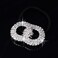 5Pcs Ponytail Holders Crystal Rhinestone Hair Bow Ties Hair Holder Elastics Hair Bands Pigtail Ties for Women Girls Hair Accessories