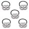 5Pcs Ponytail Holders Crystal Rhinestone Hair Bow Ties Hair Holder Elastics Hair Bands Pigtail Ties for Women Girls Hair Accessories