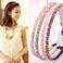 6Pcs Crystal Beads Headbands Bling Rhinestone Hairband Hair Hoop Band Women Girls Hair Accessories
