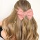 Bow Hair Clips Bowknot Barrette Headband Hairband Christmas Women Girls Kids Headdress Headwear Headpiece Party Decoration Cosplay Costume Hair Bands Cute Handmade Hair Accessories 2 Pack Pink
