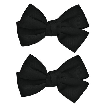 Bow Hair Clips Bowknot Barrette Headband Hairband Christmas Women Headdress Headwear Headpiece Party Decoration Cosplay Costume Hair Bands Cute Handmade Hair Accessories 2 Pack Black