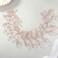 Easedaily Crystal Bride Wedding Hair Vine Rose Gold Hair Pieces Rhinestone Headband Bridesmaids Headpieces Bridal Hair Accessories for Women and Girls