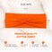 Headbands for Women Twist Knotted Women Head Bands Stretchy Sport Hair Bands Non Slip for Girls Criss Cross Turban Plain Headwrap Yoga Workout Running Hair Accessories (1,Orange&amp;Fuschia Pink)
