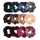 Lovef 7PCS Soft Elegant Velvet Hair Scrunchies Elastic Hair Bands Ties Donut Hair Ponytail Holder Hair Accessories