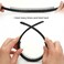LOVEF 5 Pieces Women's Girls Fashion Headband with Resin Plastic Teeth Comb Hairband Hair Hoop