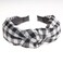 VIVIAN &amp; VINCENT 2 Pack of Womens Vintage Plaid Headbands Headwraps Hair Band Valentines Gifts for Her Buffalo Plaid Black and Red