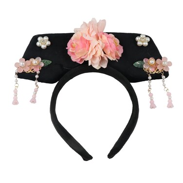 Chinese Style Ancient Royal Court Queen Princess Headband Chinese Qing Dynasty Hair Hoop Chinese Traditional Hanfu Hairband Chinese Girl Headwear