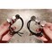 Crystal Elastic Hair Tie Exquisite Ponytail Holder Fashion Hair Acessories Handmade Rhinstone Hair Bands Rope For Women And Girls 2 PCS (Opal Bow Set-2PCS)