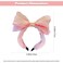 AEGYPIUS Hairband, Large Knotted Bow Headbands for Women, Wide Turban Headband with Bow, Pink, Stylish Hair Accessories for Women and Girls Choice, Versatile for Any Occasion