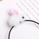 Easter Headbands Bunny Hair Bands for Women Girls Kids, Cute White Rabbit Pink Ears Hair Accessories Easter Day Decoration Headdress Party Supplies Gift Hair Hoop 1 Pcs
