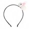 Easter Headbands Bunny Hair Bands for Women Girls Kids, Cute White Rabbit Pink Ears Hair Accessories Easter Day Decoration Headdress Party Supplies Gift Hair Hoop 1 Pcs