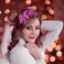 Valentine's Day Heart Headband Hair Band Hot Pink Love Sequins Hair Hoop Hair Accessories Glitter Heart Shaped headpiece Hairband For Girls Women Valentine New Year Wedding Birthday Party Gift