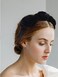 Elegant Headband Flower Headbands Velvet Hair Bands Rose Flower Hairband for Women and Girls (black)