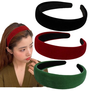 Velvet Wide Headbands for Women Soft Head Bands Diademas Para Mujer De Moda Hairbands for Women Girls Fashion No Slip Headband for Women Hairbands Hair Accessories