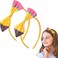 Back To School Pencil Headband for Girls,2PCS Funny First Day of School Head Band Supplies,Cute Bow Hair Accessories Back To School Outfits for Girls Hairband Student Uniform Accessories Gift