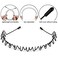 Hairband - Metal Headbands for Women and Men, Adjustable Unisex Hairband with Wavy Spring Wire, Non Slip Head Bands for Washing Face, Make Up, Skicare, Sports, Yoga, Party