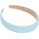 WantGor 1 Inch PU Leather Headband, Wide Padded Hairband Fashion Hair Bands Cute Womens Headbands Holiday DIY Hair Accessories (Blue)