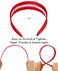 Wecoe Red Silk Satin 1.6 Inch Wide Non-Slip Headband - Solid Fashion Hair Accessory for Women, Girls, DIY Holidays (Diademas Para Mujer Gifts)