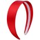 Wecoe Red Silk Satin 1.6 Inch Wide Non-Slip Headband - Solid Fashion Hair Accessory for Women, Girls, DIY Holidays (Diademas Para Mujer Gifts)