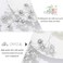 CASDRE Flower Bride Wedding Hair Vine Leaf Bridal Hair Accessories Pearl Hair Piece Headband for Women and Girls (B Silver)