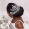 Wedding Headpiece for Bride, Rhinestone Forehead Bridal Headband, Wedding Hair Accessories for Brides