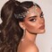 Wedding Headpiece for Bride, Rhinestone Bridal Headband, Hair Accessories for Brides and Bridesmaids(Gold)