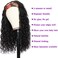 Human Hair Headband Wig Water Wave 26 inch for Black women Wet and Wave Headband Wig Brizilian Virgin Hair Glueless None Lace Front Water Wave Wigs Machine Made Headband Wigs.